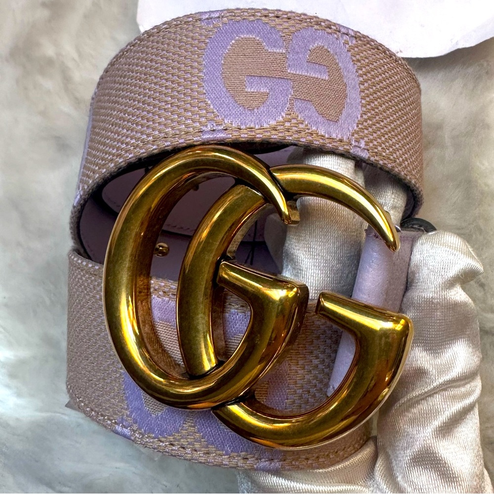 Gucci Beige and Gold Women's Belt